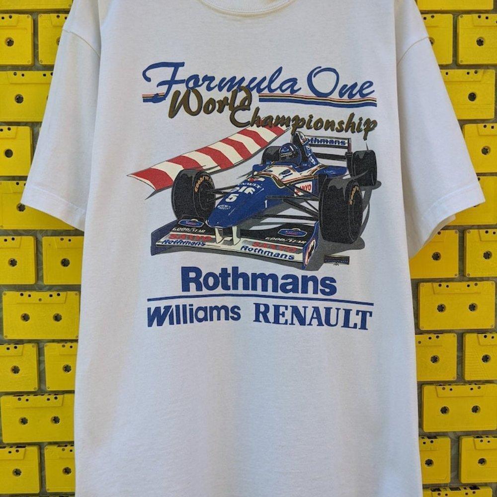 F1 Rothmans Williams Mula One Damon Hill Renault Racing Team Shirt Swe